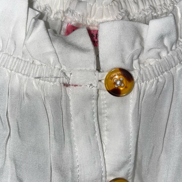 Kate Spade New York Off The Shoulder White Swim Romper - Picture 9 of 16